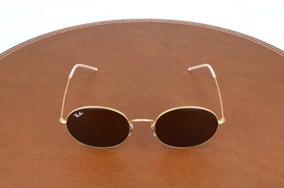 Ray-ban Beat Gold Oval Sunglasses 53-20-145