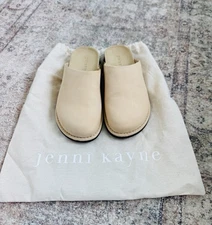 ❤️BEAUTIFUL JENNI KAYNE LEATHER OILED  MOC CLOGS  37 NEW