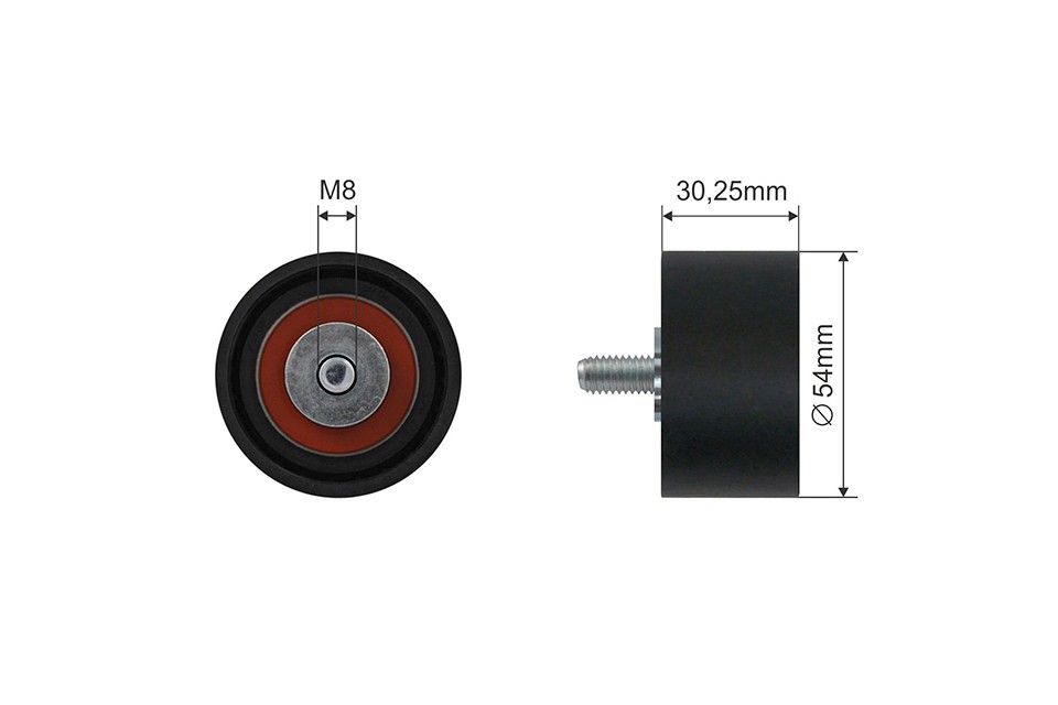 DEFLECTIONGUIDE PULLEY VRIBBED BELT RNK-ME-075 FOR JEEP GRAND/CHEROKEE/III 3.0L - Image 11