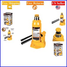 2-ton 4000 Lbs Hydraulic Bottle Jack Yellow Auto Truck Use