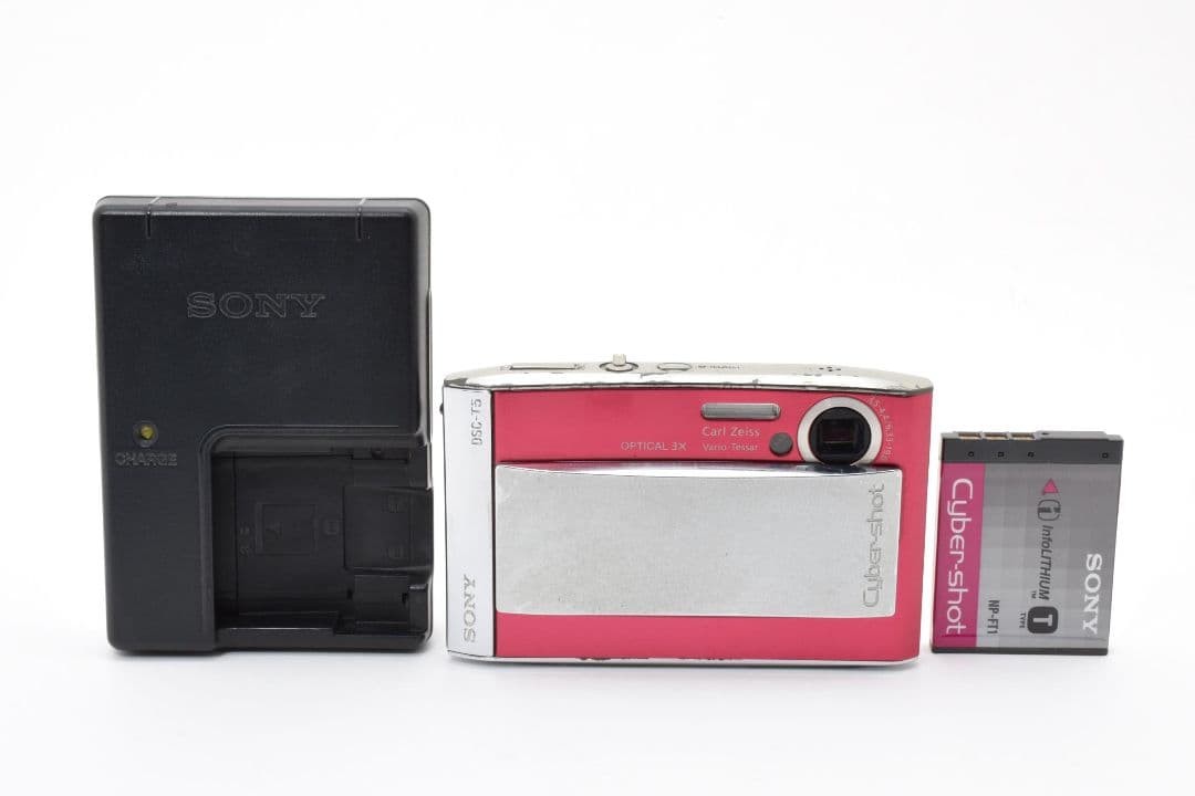 SONY Cyber-shoyt DSC-T5 レッド SONY Cyber-shot DSC-T5 Red Compact Digital Camera Tested Excellent