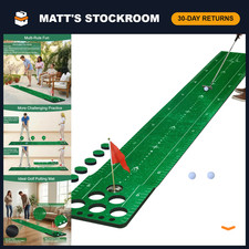 Indoor Golf Putting Game Mat - Portable Putting Green Set for Home  Party Fun