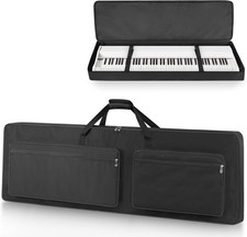 88-Key Keyboard Case Bag Full Padded Electric Piano Gig Bag with Shoulder Straps