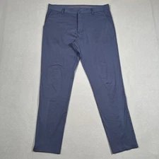 Rhone Commuter Pants Slim Stretch Performance Blue Mens 33x29 Golf Casual