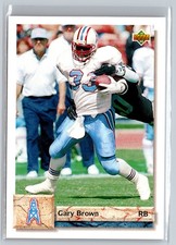 1992 Upper Deck #540 Gary Brown Houston Oilers