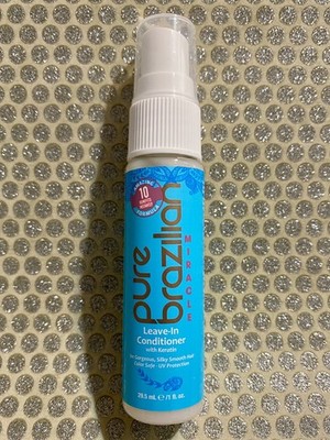 Pure Brazilian Miracle Leave-In Conditioner, Travel Size, NEW, 1 fl oz / 29.5 mL
