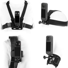 Accessories Kit for Insta 360 X5 X6 X4 Air, Chest Mount Head Strap Harness Ba...