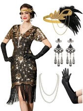 YESSA Flapper Dresses 1920s,Great Gatsby Dresses for Women Fringe Roaring 20s...