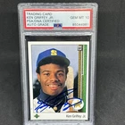 Ken Griffey Jr. HOF Signed Autograph 1989 Upper Deck Rookie Card # 1 PSA 10 Auto