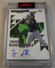2023 Leaf Signature Series Pixel Art 1/1 Jose Rodriguez #BA-JR1 Auto