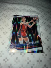 2025 Panini Prizm WNBA - Lucy Olsen #104 White Seismic Prizm (RC)