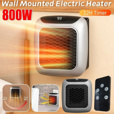 #ad 800W Portable Electric Heater Small Bathroom Fast Heating w Remote Control $18.98