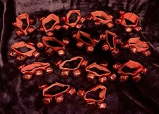 17 pieces - 4 bell red jingle bells for wrists for kids musical percussion