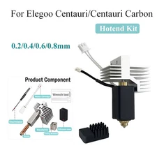 0.2/0.4/0.6/0.8mm Hotend Kit For Elegoo Centauri/Centauri Carbon 3D Printer lot