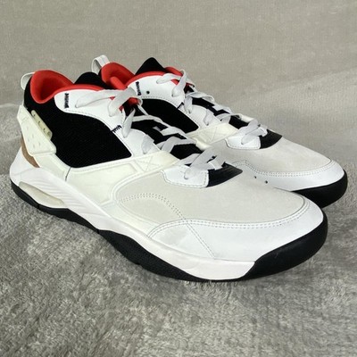 Jordan Nike Air NFH Shoes Men Size 12 White Black Leather Basketball Sneaker NEW
