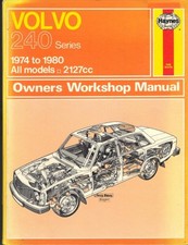 VOLVO 240,244,245,DL,GL,GLT,E,DLE,GLE,SALOON,ESTATE HAYNES MANUAL 1974-1980