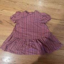 Vintage Handmade Toddler Dress Cottagecore Prairie Puff Sleeve Unsized