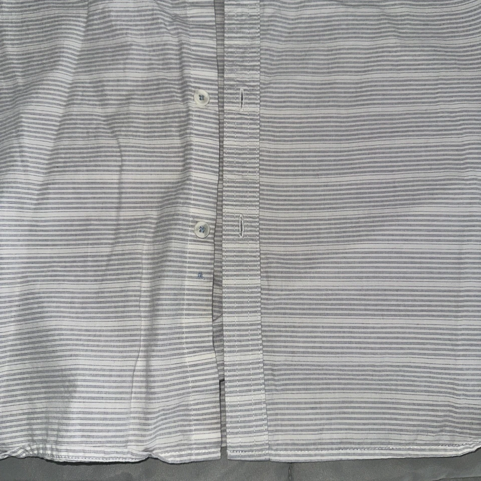 Cactus Man Ricky Singh Men's Short Sleeve Button-Up Striped Shirt XL - Image 4 of 4