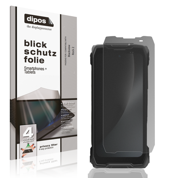 Blickschutzfolie FüR Blackview Rock 2 Matt Schutzfolie Folie Display Schutz-image