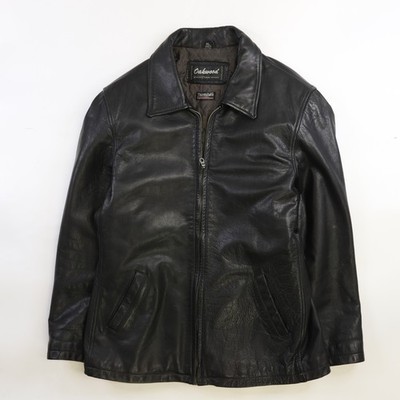 Oakwood Leather Coat Jacket Size XL Black | eBay
