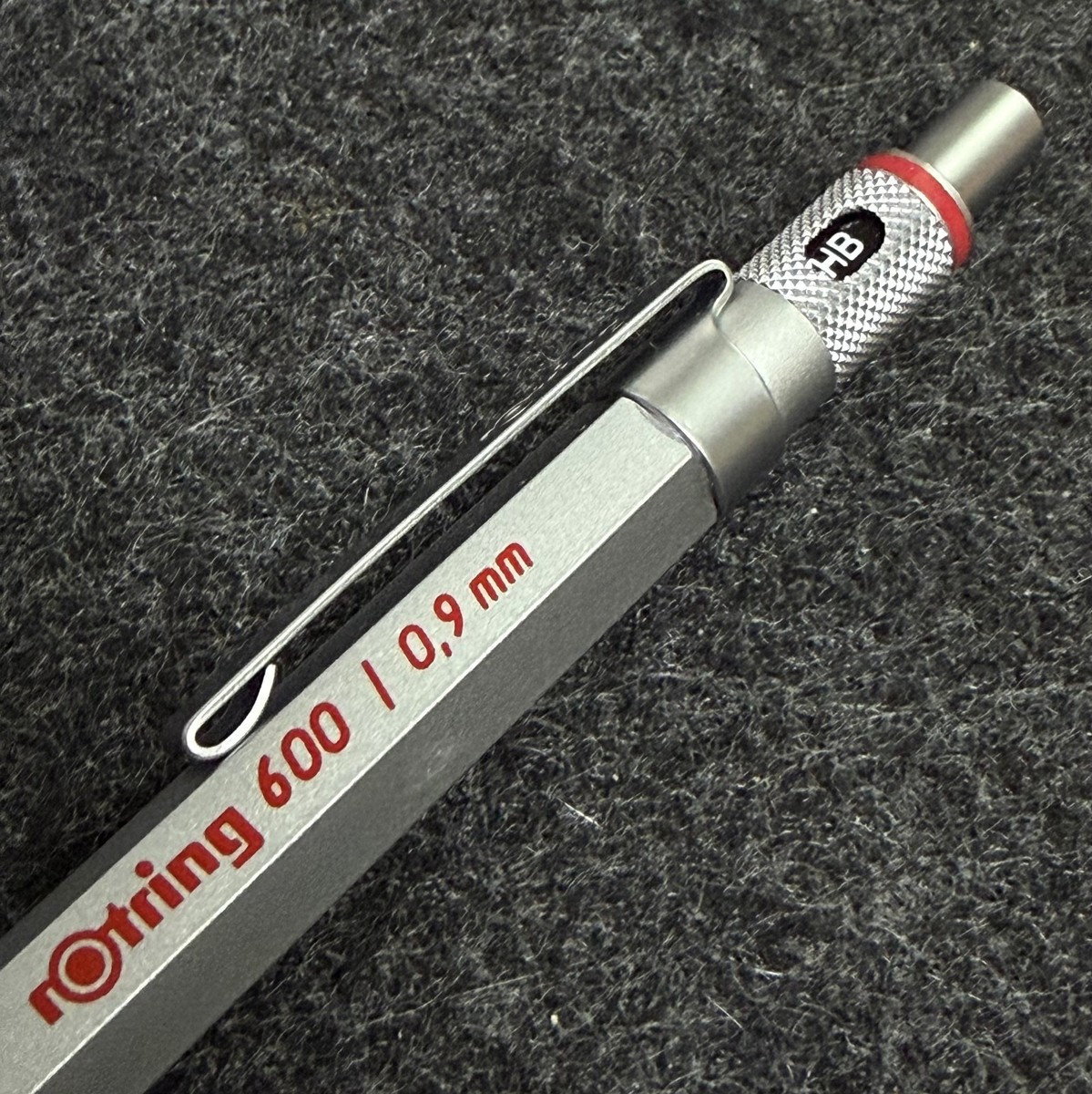 Vintage 1990 rOtring 600 0.9mm Silver Mechanical Pencil NOS Rare