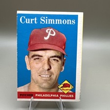 1958 Topps #404 Curt Simmons Phillies VG-EX