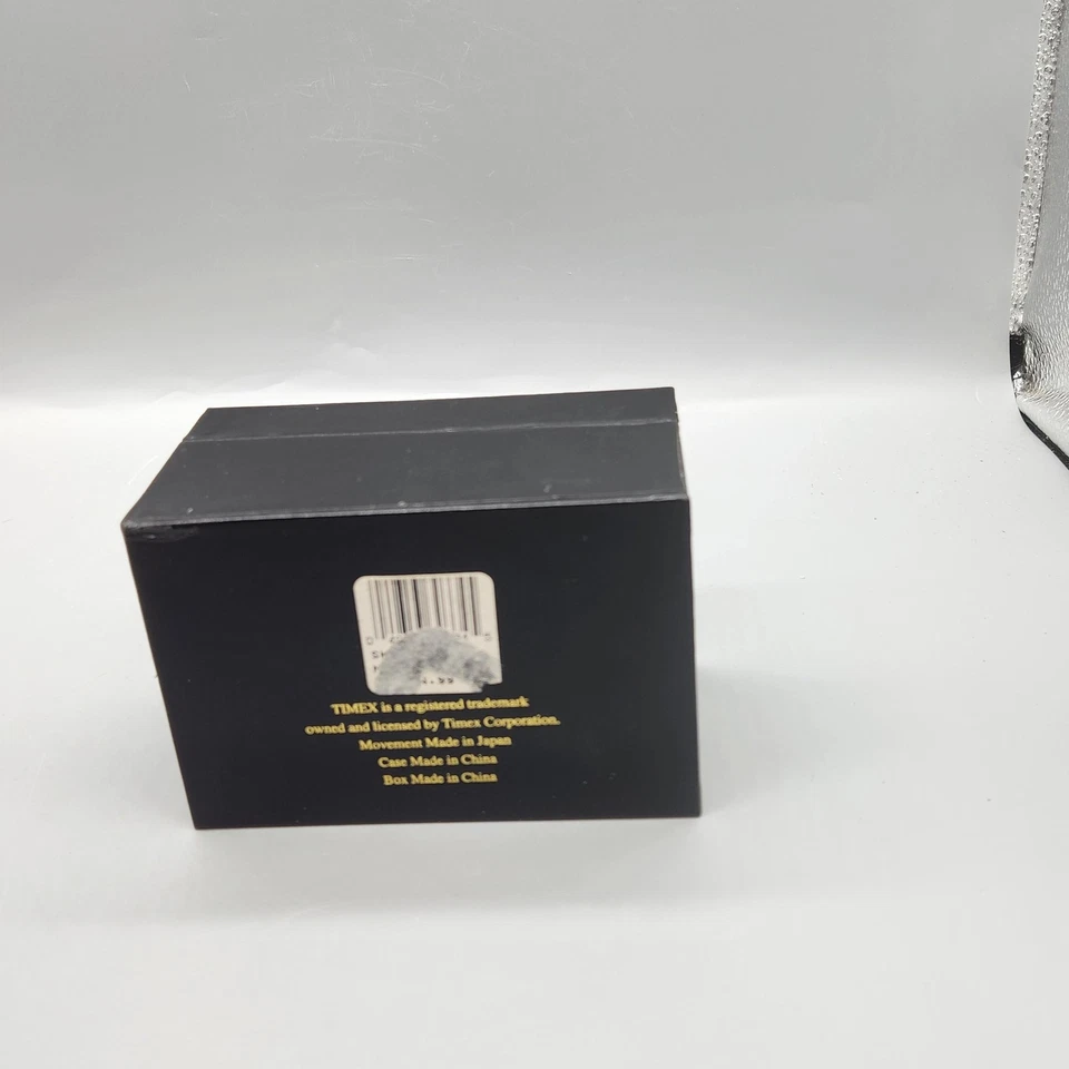 Timex Collectible Mini Clock Car Figurine Gold Tone Quartz Japan Movement Box - Image 3 of 4