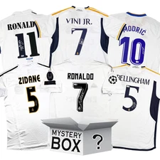 Real Madrid Autographed/Signed Soccer Jersey Mystery Box PSA JSA or Beckett COA