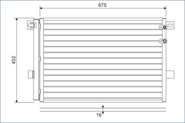 Kondensator Klimaanlage Valeo 814054 FüR 2HA Amarok S6B S1B 2HB Vw S7A Aluminium-image
