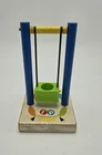Vintage 1963 Fisher Price Little People Amusement Swing