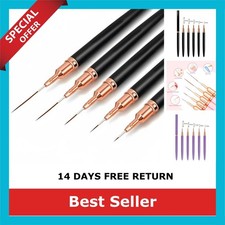 5pcs Nail Art Liner Brushes Set Professional Striping Drawing Pen Kit