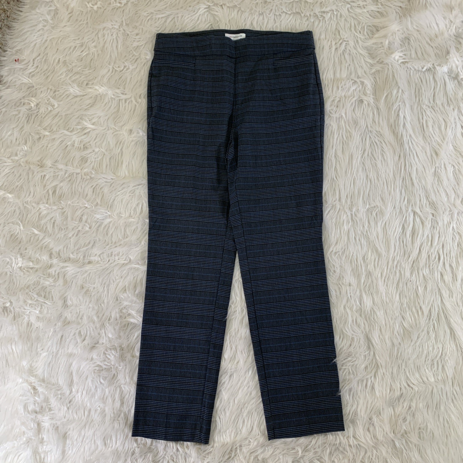 Liz Claiborne black blue plaid dress pants size 12