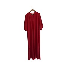 Vintage Halston IV Horchow Red Caftan Dress USA Made Iconic Designer Lounge