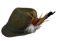 Original Faustmann Wool Fedora Hat Tyrolean Trachten Alpine Cord Oktoberfest 58