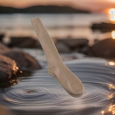 Women's VTG Socks Soft Thick Crew Orlon Acrylic Baby Pink USA Sz 9-11 OTC