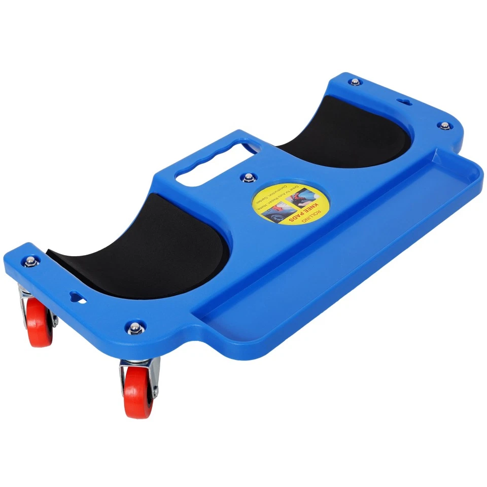 Blue Rolling Knee Creeper | 360° Turn Casters, Tool Tray, Durable Knee Pads - Image 3 of 4