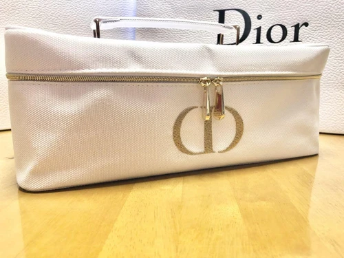 Ensemble Meuble sous vasque Dior avec pochette coton miroir17x28x11cm Neuf