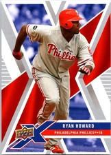 2008 Upper Deck X Ryan Howard #76 Philadelphia Phillies