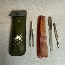 Kent England Pocket Grooming Kit Leather & To...