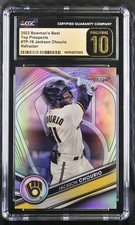 2022 Bowman’s Best Refractor TP-19 Jackson Chourio Top Prospects CGC Pristine 10