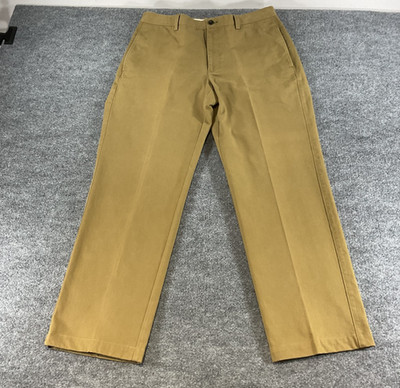 SEO Title: Orvis Pants Mens 35x32 Khaki Tan Chino Classic Casual Outdoor Travel