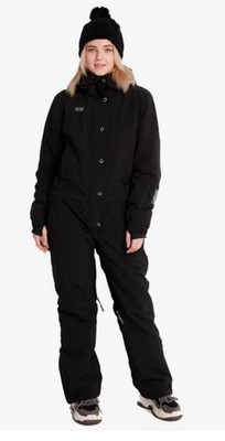 Blue Magic Ski Suit One Piece Black Snowsuit Snowboard Snow Bib Womens Large New