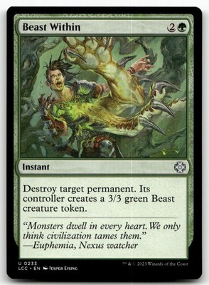 Beast Within U Commander: The Lost Caverns of Ixalan 233 NM