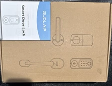 Gudlaif Smart Door Lock with App & Key-Code Fingerprint Safe Exterior BlackMetal