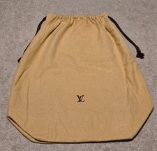 Authentic Louis Vuitton Dust Bag Drawstring Purse Bag Large 19x17x7  3A