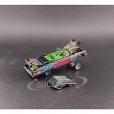 Fw 164 Black Impala Lowrider Adjustable Chassis Open Convertible Diecast Model