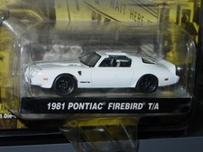 GREENLIGHT 1981 PONTIAC FIREBIRD T/A MUSCLE CAR -White, -NICE!