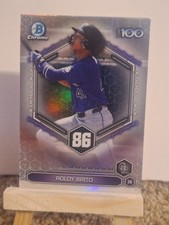 Roldy Brito 2026 Bowman Chrome Top 100 Refractor #BTP-86 Rockies Prospect