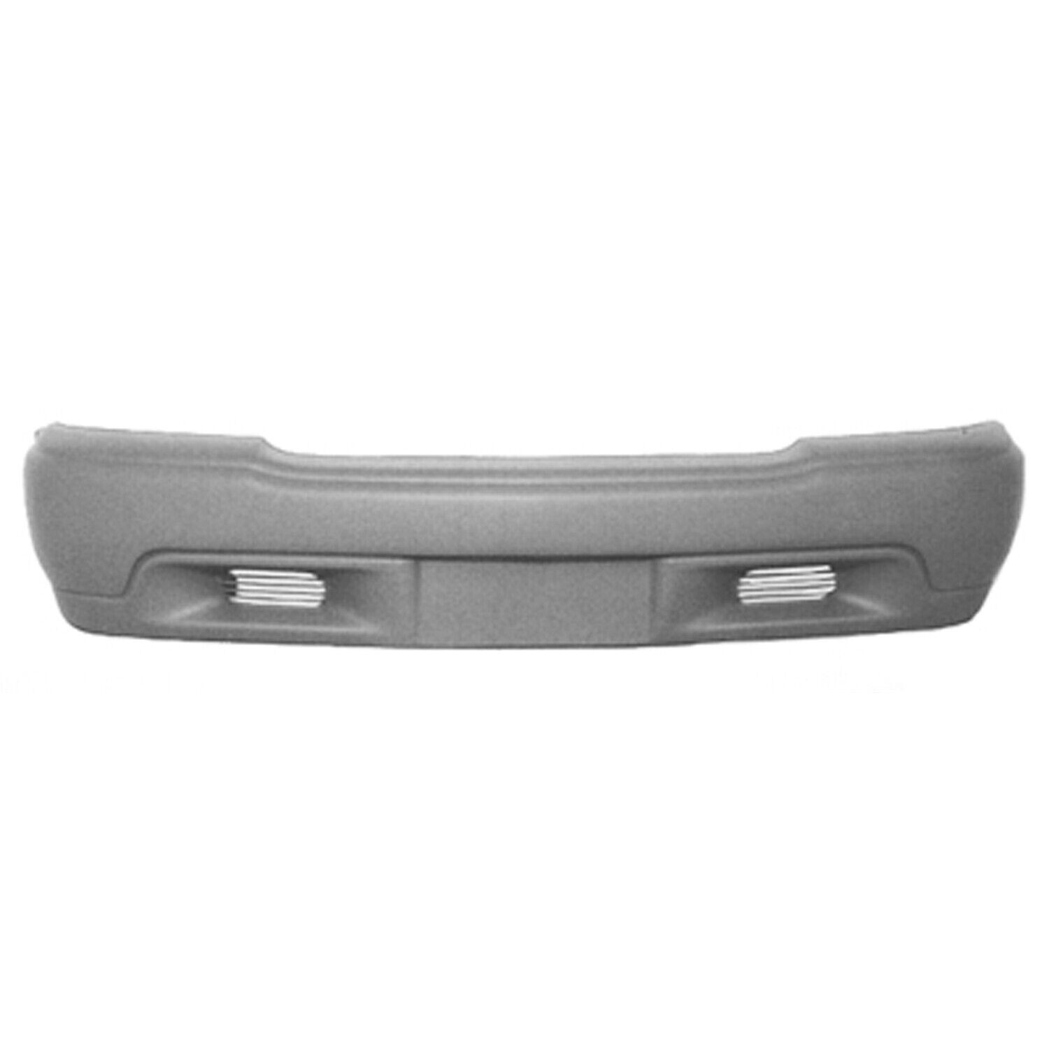 KUAFU Front Bumper Cover For 1998-2004 GMC Jimmy & Sonoma - Matte Black PP Plastic, No Sensors