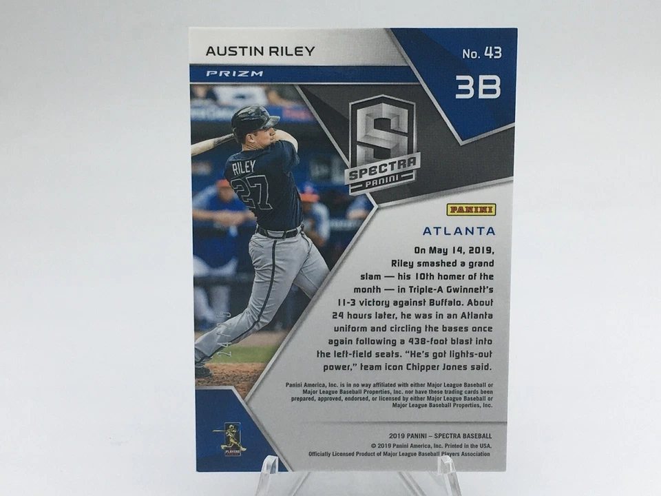 2019 Panini Prizm Spectra #43 Austin Riley Red /25 Prizm. A1U  - Image 2 of 2